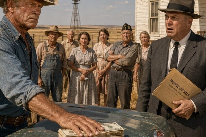 John Wayne Heard A Bank Sell A Veteran’s Farm In Kansas 1958 — He Paid Cash On The Hood D