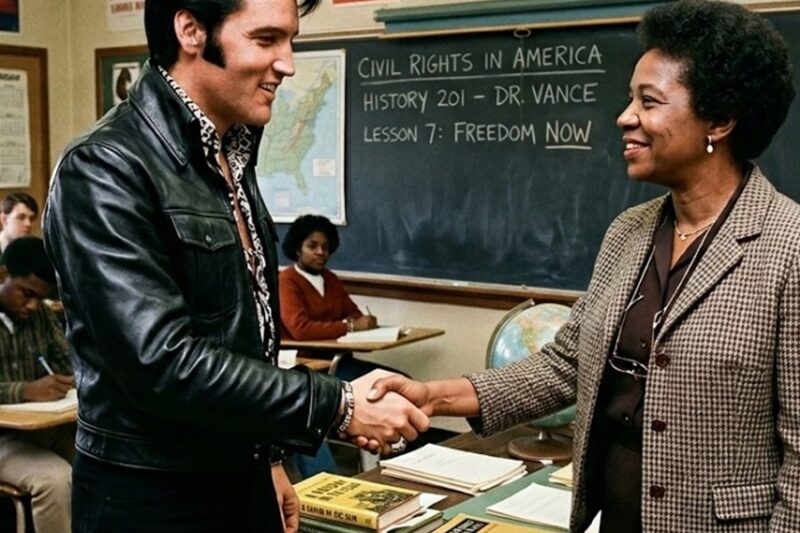 A Memphis Teacher Said Elvis Would Never Visit a School Like Theirs — He Walked In Three Weeks Later D