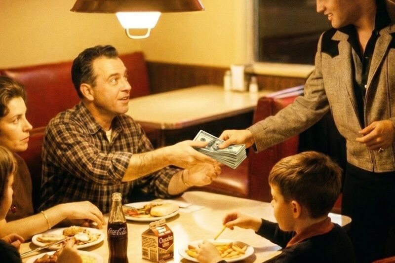 Elvis Overheard a Family Counting Coins for Dinner: He Spoke to the Waitress and Left UNSEEN! d