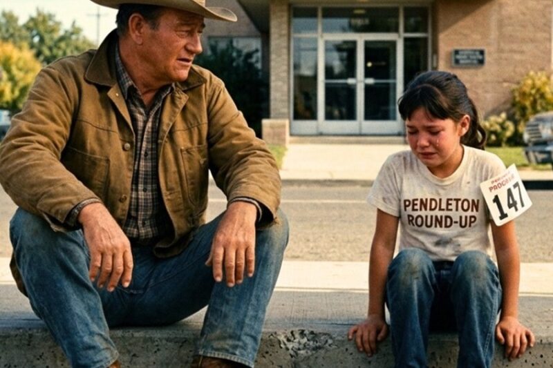 John Wayne Walked Into A Hospital Curb In Pendleton 1963 — Then He Saw A Girl On A Curb D