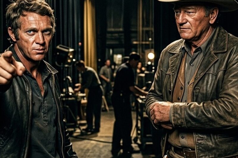 When Steve McQueen Challenged John Wayne Publicly — What Wayne Did Backstage Was Unexpected D