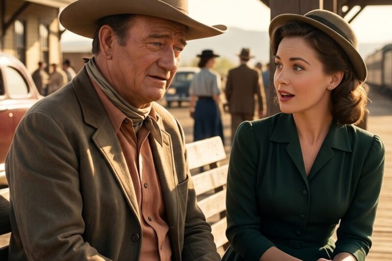 John Wayne Saw a Woman Waiting at the Station Every Friday — Then He Sat Down and Asked Her Name D