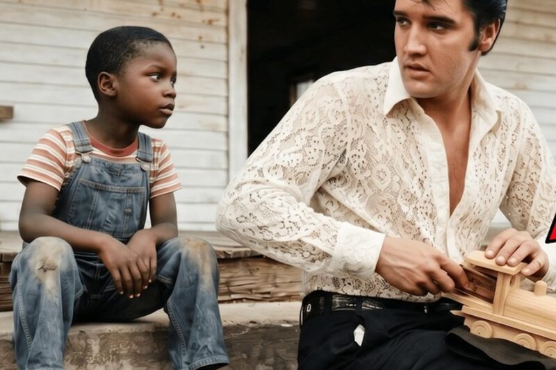 A Barefoot Boy Was Holding a Broken Wooden Train — What Elvis HID Inside Left His Family in TEARS