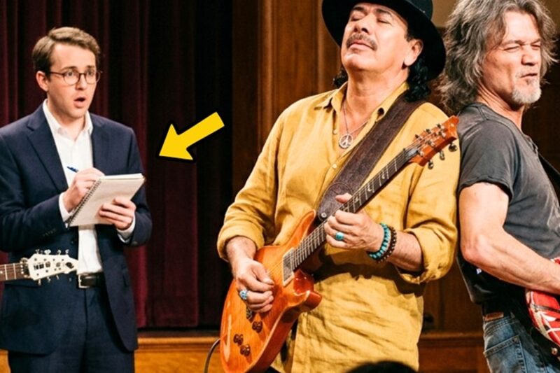 Teacher Said “Let Me Teach You Guitar” to Carlos Santana. Eddie Van Halen Heard Everything SD