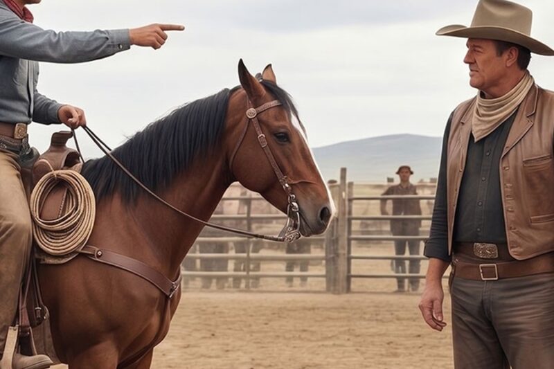A Rodeo Champ Mocked John Wayne’s Riding in 1959,8 Seconds Later, the Whole Crowd Was Speechless! D