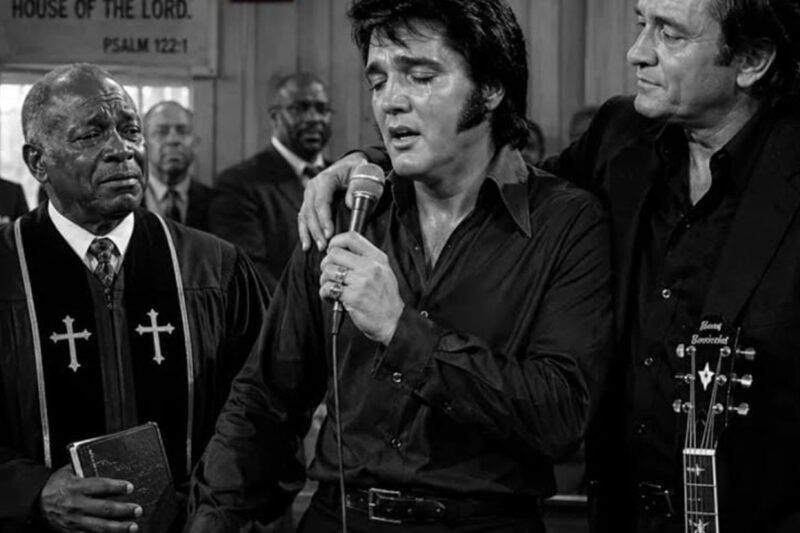 Elvis Broke Down Singing in a Small Church—Johnny Cash’s Reaction Moved the Entire Congregation to.. D