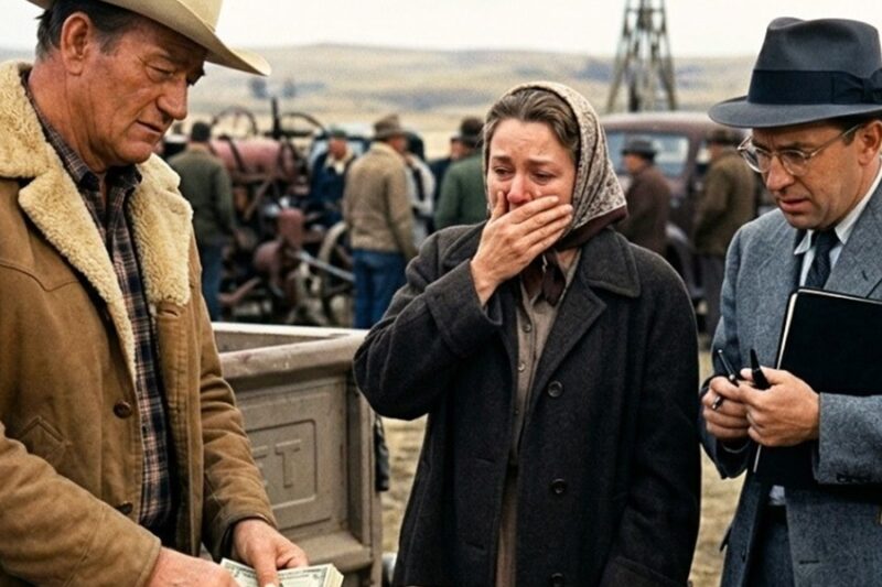 John Wayne Saw A Widow’s Ranch Hit The Auction Block In Montana 1958 — Then He Outbid The Bank D
