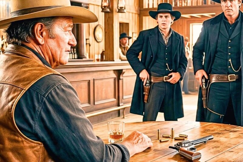 “You Want to Finish Counting to Ten?” Said John Wayne… 3 Gunmen Challenged Him, Only 2 Walked Out D
