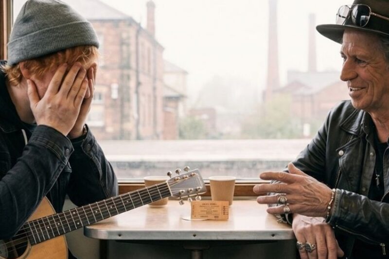 Ed Sheeran Put His Face In His Hands On A Train — He’d Spent 20 Minutes Criticising KEITH RICHARDS D