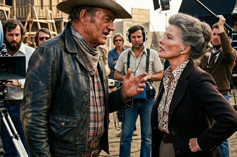 John Wayne and Katharine Hepburn Argued Every Day on Set — But at the End She Said Something Nobody D
