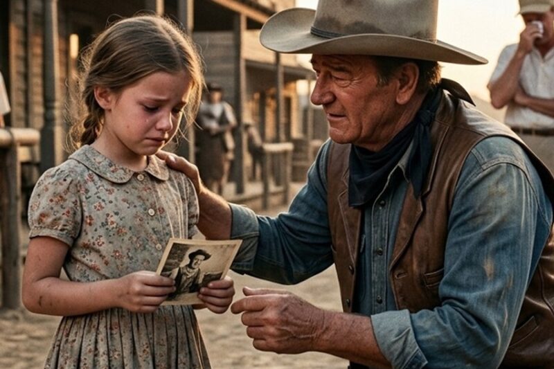 A Little Girl Asked John Wayne Why Her Daddy Never Came Home — His Answer Made the Whole Crew Cry D