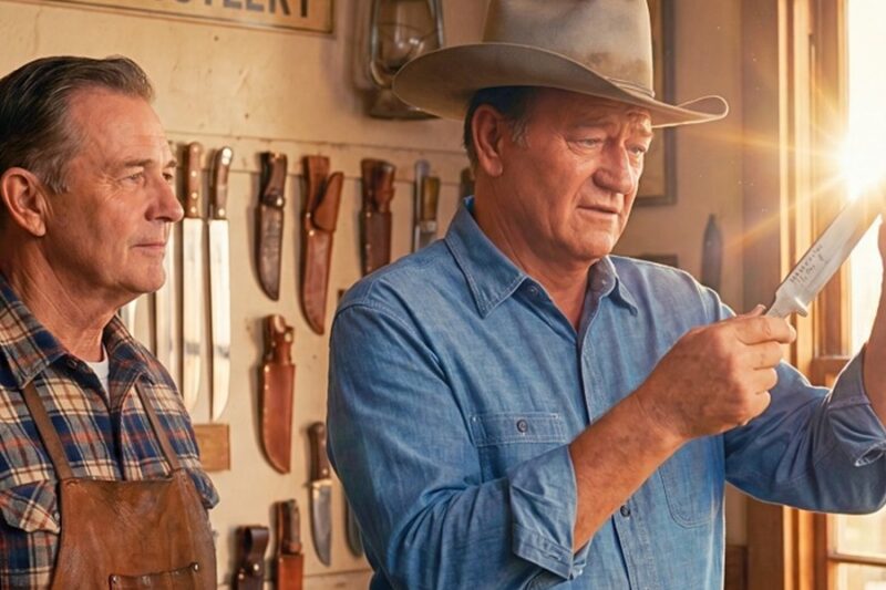 John Wayne Walked Into A Dying Knife Shop In Texas 1958 — Two Letters Ended Three Years Of Silence D