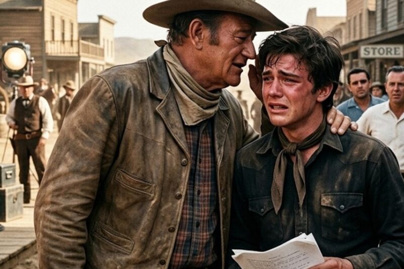 A Young Actor Forgot His Lines 9 Times — What John Wayne Whispered to Him Changed His Career D