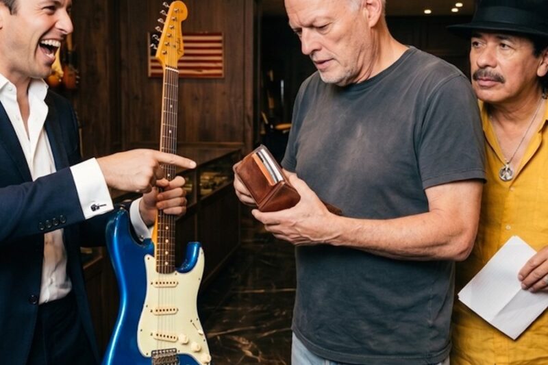 He Told David Gilmour “You Can’t Afford This” — But Carlos Santana Was Standing Right Behind Him D