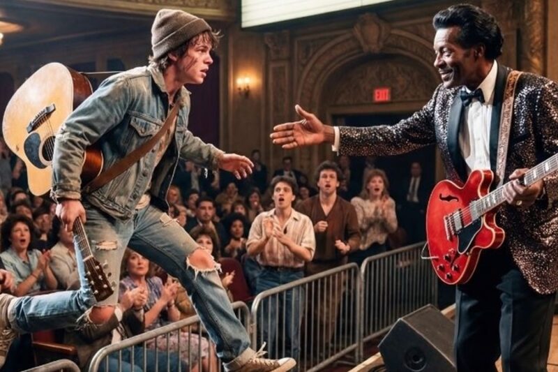Homeless Boy CRASHED Chuck Berry’s Concert to Say Thank You – What Chuck Did Next SHOCKED Everyone D