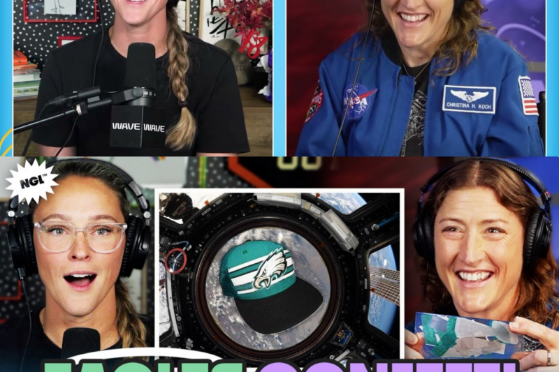 Moon-Bound Glory: How Astronaut Christina Koch Took Eagles Super Bowl Confetti Into Outer Space