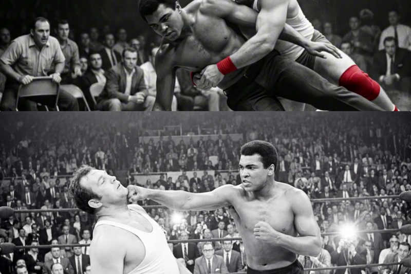 4-Time Champion Pointed At 8,000 People “Any Real Fighter Here?” — Muhammad Ali Stood Up From Row 14 JJ