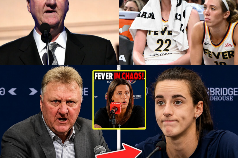 Larry Bird Breaks His Silence to Defend Caitlin Clark on Live TV: The Unscripted Moment That Left the Sports World in Awe