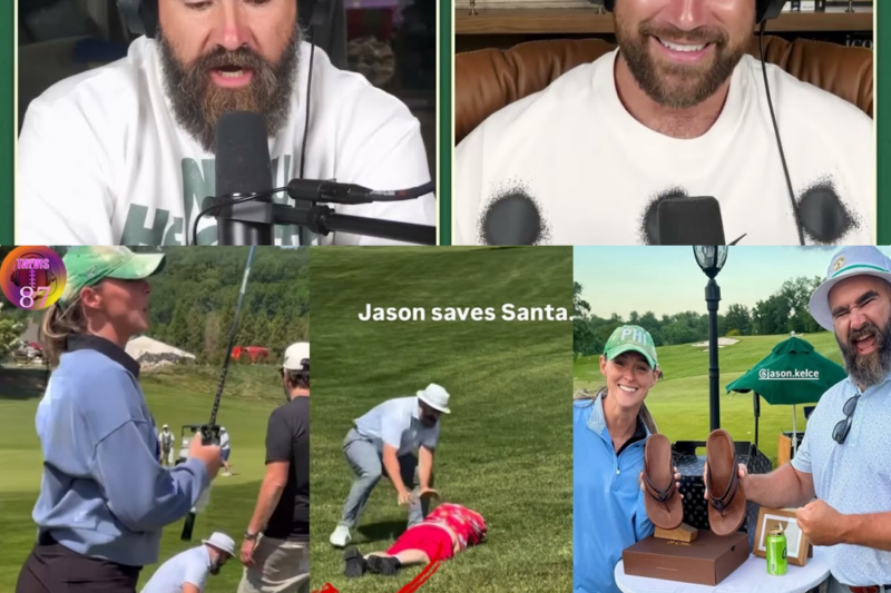 From Gridiron to Golf Course: Jason Kelce’s Hilarious “Santa Rescue” Leaves Kylie in Stitches
