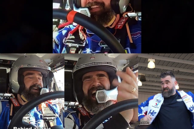 From Gridiron to Grand Prix: Jason Kelce’s Unfiltered and Hilarious First-Time NASCAR Experience