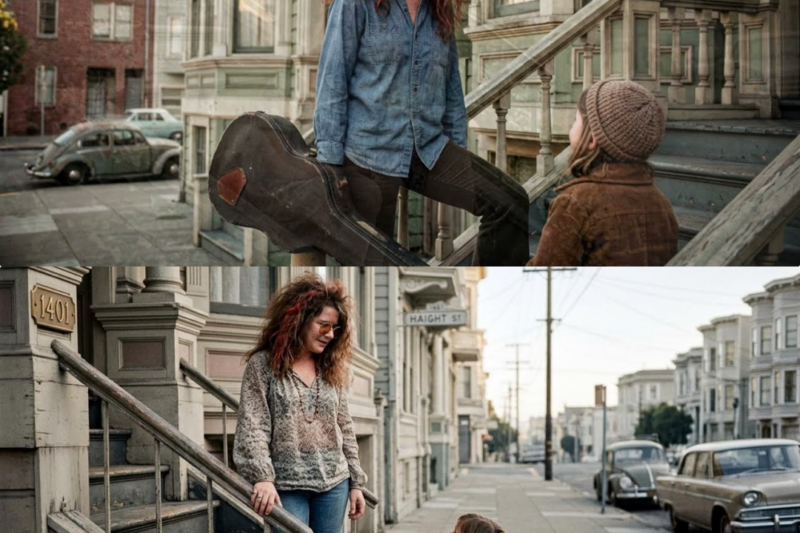 Every Morning Janis Joplin Said Good Morning to the Little Girl on the Steps. JJ