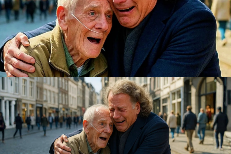 ANDRÉ RIEU FINDS HIS OLD FRIEND WITH AN OXYGEN TANK ON THE STREET… WHAT HE DOES MAKES AMERICA CRY JJ