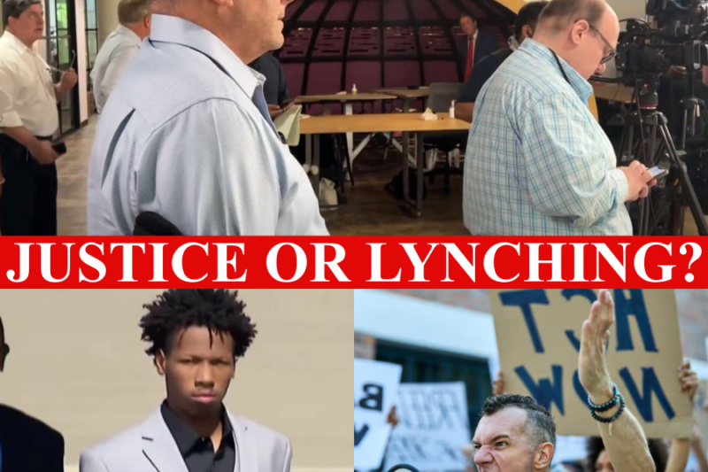 Heartbreak and Outrage: Shattered Father Confronts Teen Killer as Protesters Hijack a Senseless Tragedy