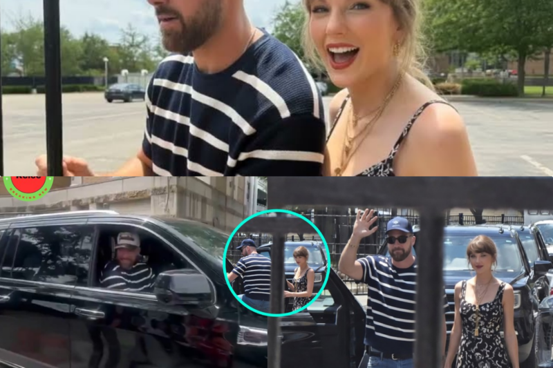 A Night at the Ballpark: Travis Kelce and Taylor Swift Delight Fans During Surprise Progressive Field Appearance