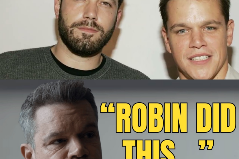 After Decades, Matt Damon Reveals the Truths about Robin Williams.