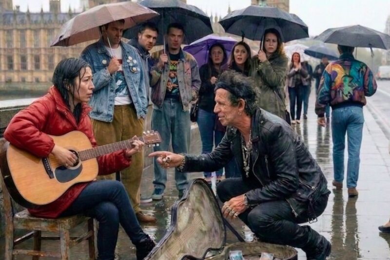 Teen Needed £80 For CHEMO, Played In RAIN For 3 Hours—Keith Richards Stepped Out Of Taxi, Did THIS