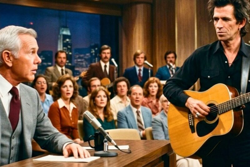 Keith Richards heard Carson’s joke from backstage — grabbed a guitar — Carson apologized on live TV