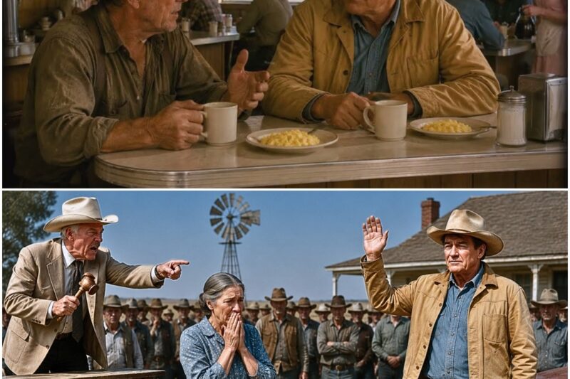 A Texas Widow Was One Bid Away From Losing Her Farm — Then John Wayne Raised His Hand D