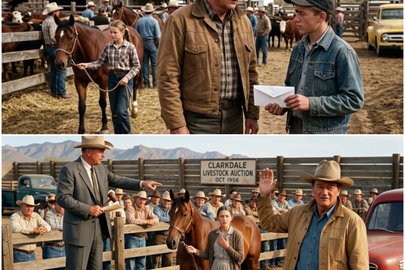 John Wayne Saw A Girl Give Up Her Dead Father’s Horse To Save Her Mother — Then He Raised His Hand D