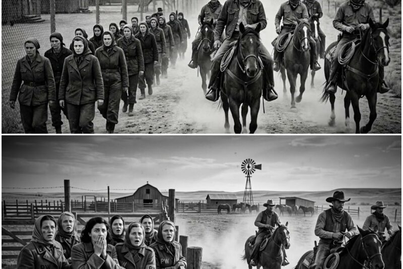 “Real Cowboys at Last!” German Women POWs Amazed by Horse-Riding Cowboys in Texas | WWII Documentary d