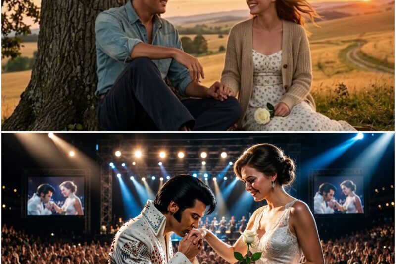 He Was Too Poor to Marry Her.Years Later, Elvis Presley Saw Her Holding a White Rose in a Crowd of D