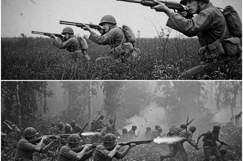 Japanese Troops Shocked by 12 Gauge Shotguns! D