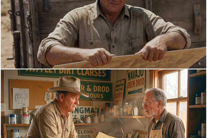 John Wayne Walked Into a Dying Sign Shop in Arizona — What He Ordered Shocked the Whole Crew D
