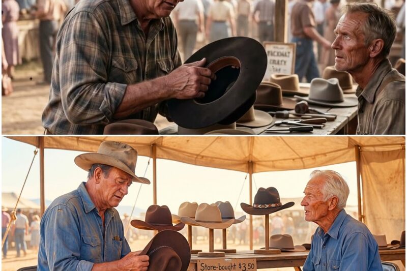 Nobody Stopped at His Handmade Hats — Then John Wayne Tried One On and Everything Changed D