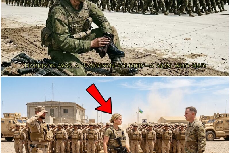 The Major Ordered Her to Clean His Boots—He Froze When 100 Elite Marines Stood at Attention for Her D