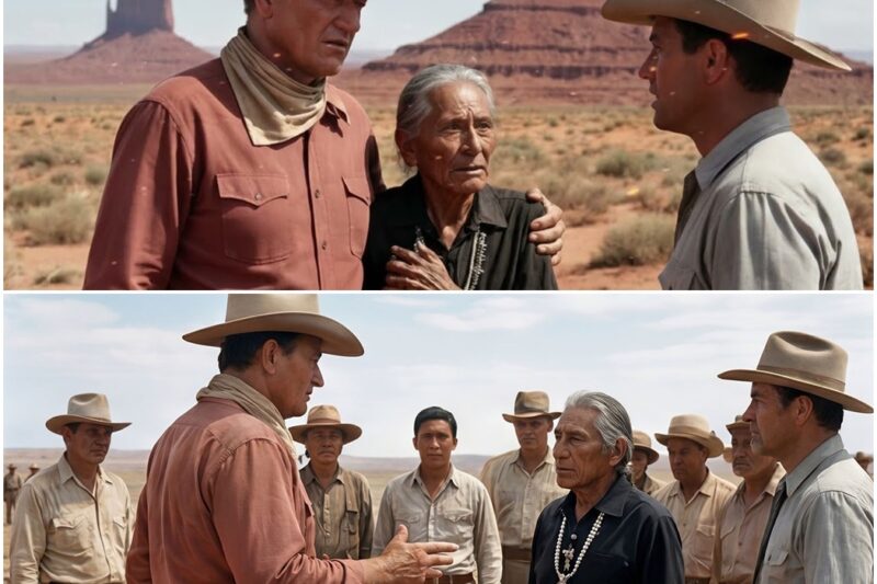 John Wayne Caught Crew Chief Mistreating A Native American Extra In Utah 1956,He Stood Between Them D