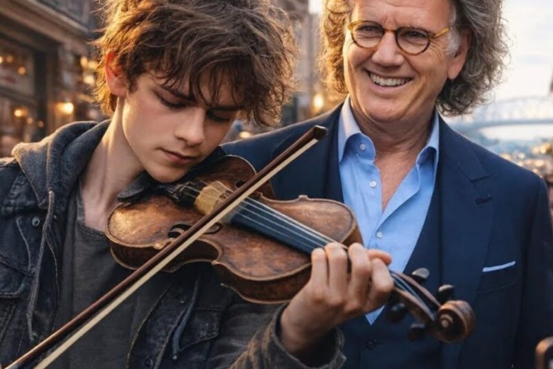 A STREET KID PLAYS “MY WAY” ON A BROKEN OLD VIOLIN… THEN ANDRÉ RIEU SUDDENLY SHOWS UP JJ