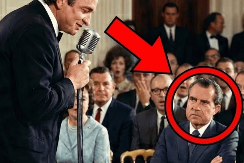 The President ordered a political song, Johnny Cash said 5 words that SILENCED the room: “I…” JJ