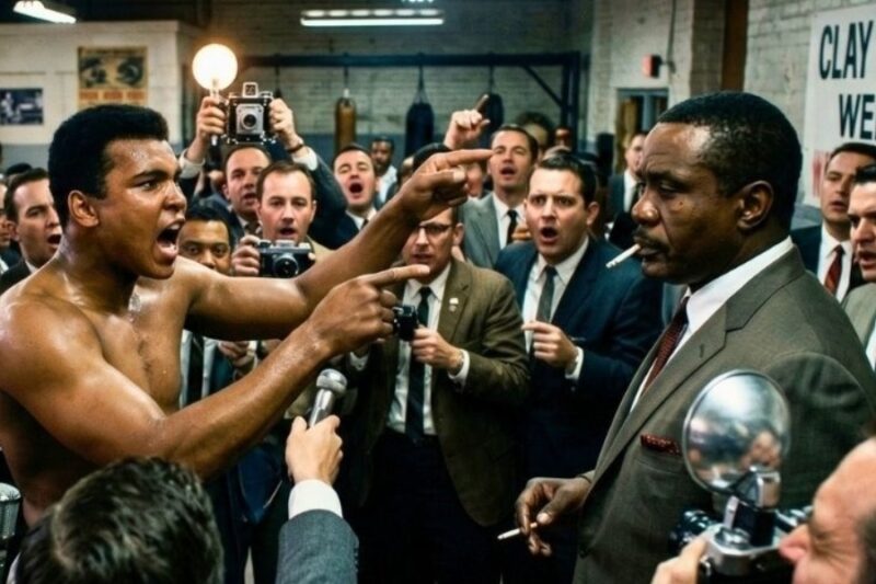 Before the Match — SONY Liston’s attempts to intimidate Muhammad Ali and Ali’s response JJ