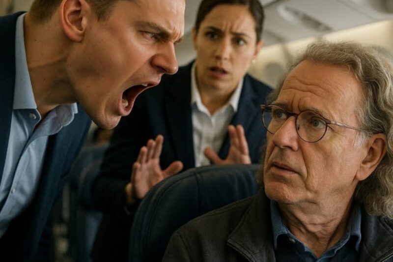 EXECUTIVE HUMILIATES ANDRÉ RIEU IN FIRST CLASS LOUNGE… WHAT HAPPENS NEXT DESTROYS HIM JJ
