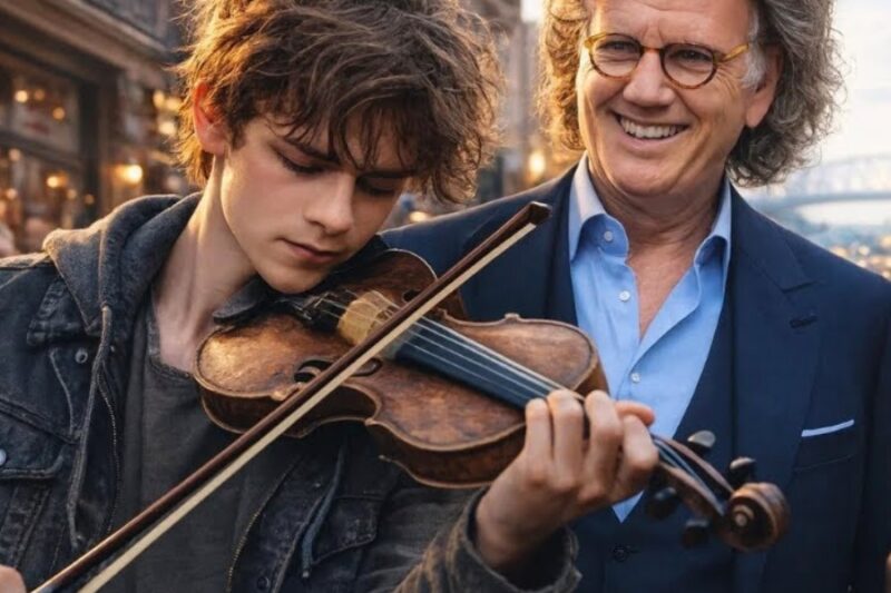A STREET KID PLAYS “MY WAY” ON A BROKEN OLD VIOLIN… THEN ANDRÉ RIEU SUDDENLY SHOWS UP JJ