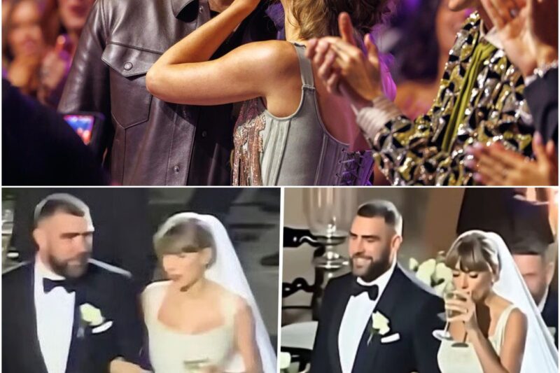 Leaked footage shows astonishing first look INSIDE Taylor Swift and Travis Kelce’s wedding: See the bride’s aisle, altar and couple’s personal touches as A-listers vanish through MSG castle’s ‘magic doors’