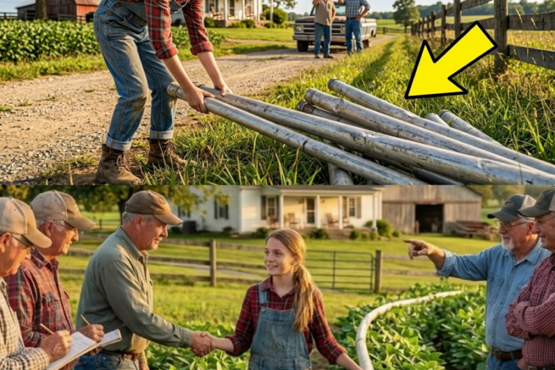 Everyone Laughed When a Little Girl Collected Their Old Irrigation Pipes… Until They Saw Her Crops
