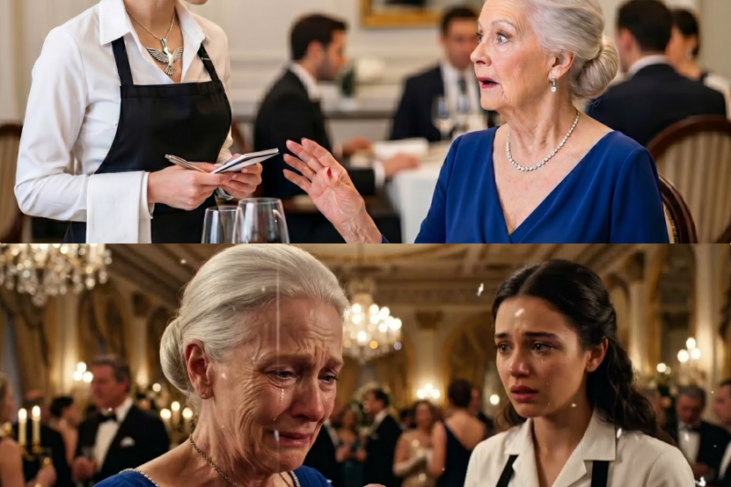 Billionaire Grandma Froze at The Waitress Necklace — Then Burst Into Tears and Hugged Her