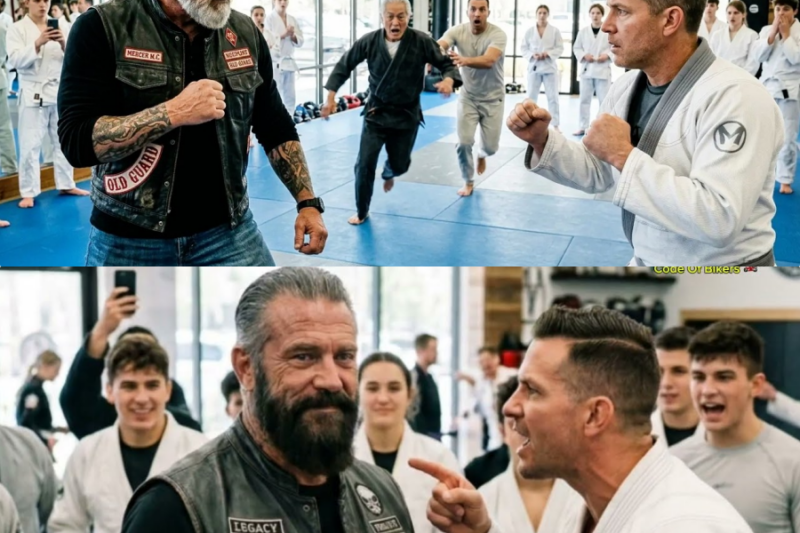 You Can’t Scratch Me!” Martial Arts Coach Dares a Biker—Then a Master Sees His Posture
