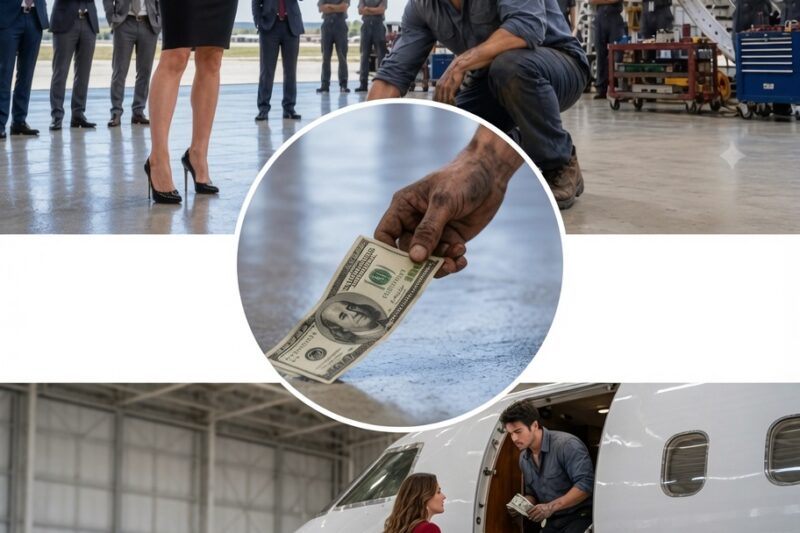 The CEO Threw a Single Dad Mechanic $100… Then Bet $10M He Couldn’t Start Her Jet | Emotional